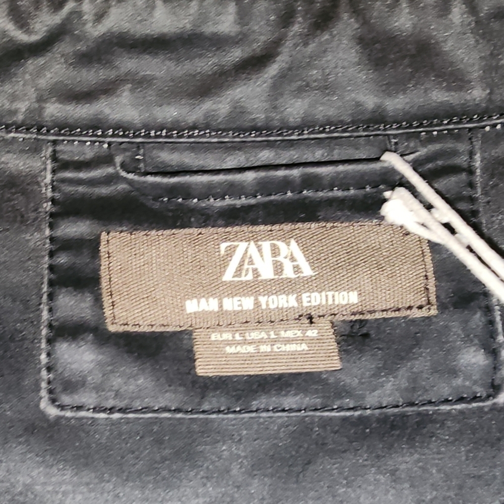 Zara Black Denim Shirt - Picture 4 of 6